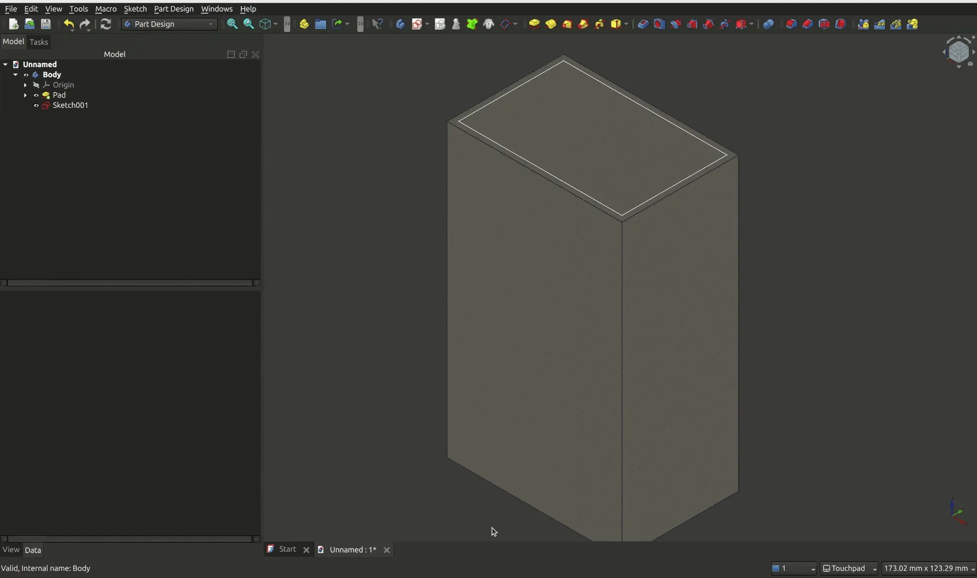 Creating a pocket in the model