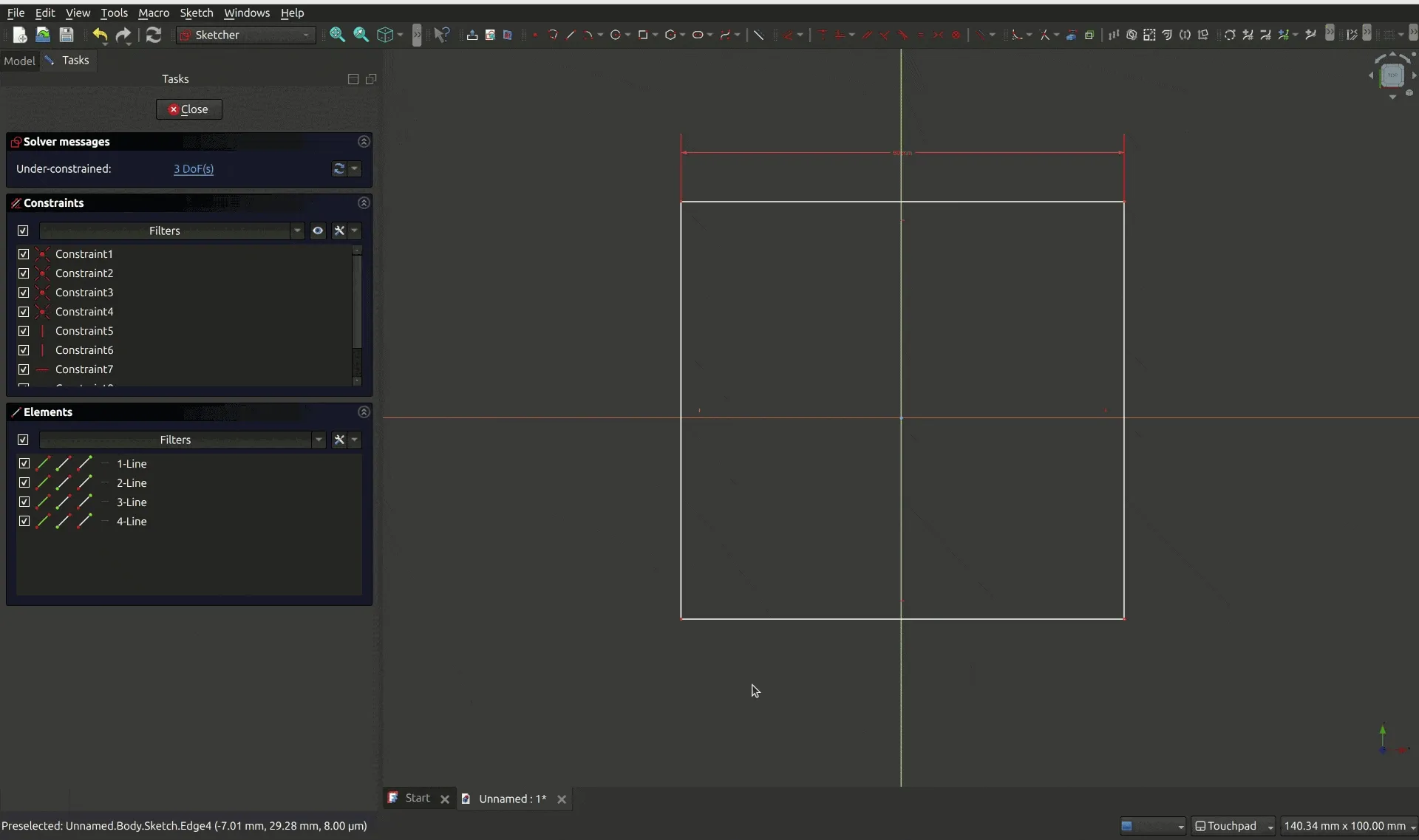 Adding a vertical width constrain to the rectangle