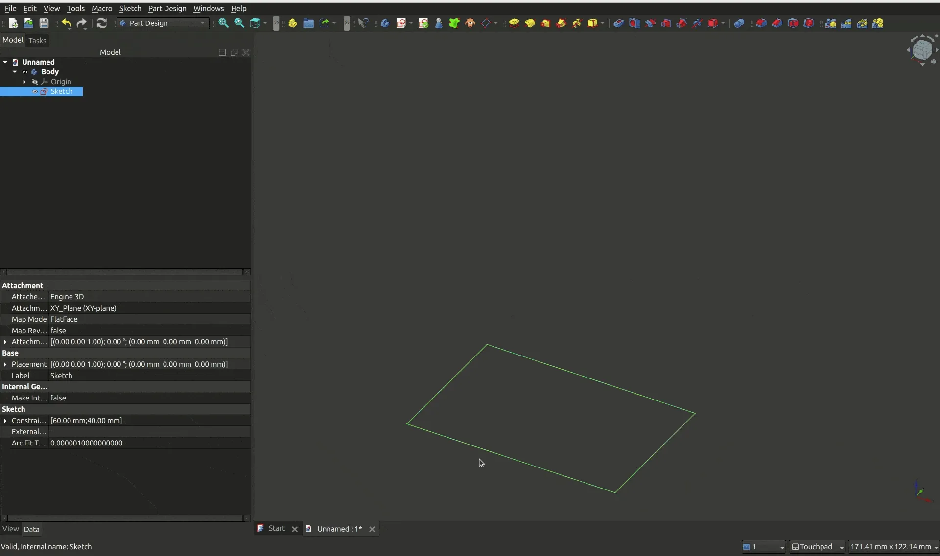 Padding the Sketch on FreeCAD